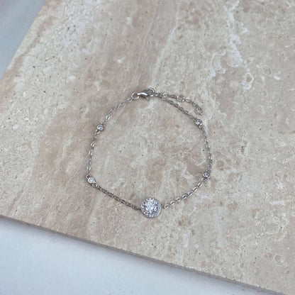ˇStella JewelryˇDazzling Round Cut Shape Bracelet
