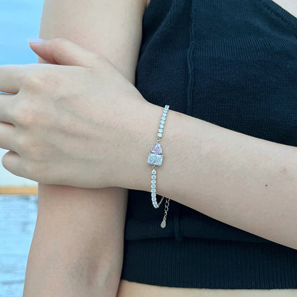 ˇStella JewelryˇDazzling Unique Multi Shape Lover Bracelet