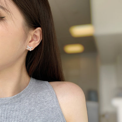 ˇStella JewelryˇDainty Bow Shape Earrings
