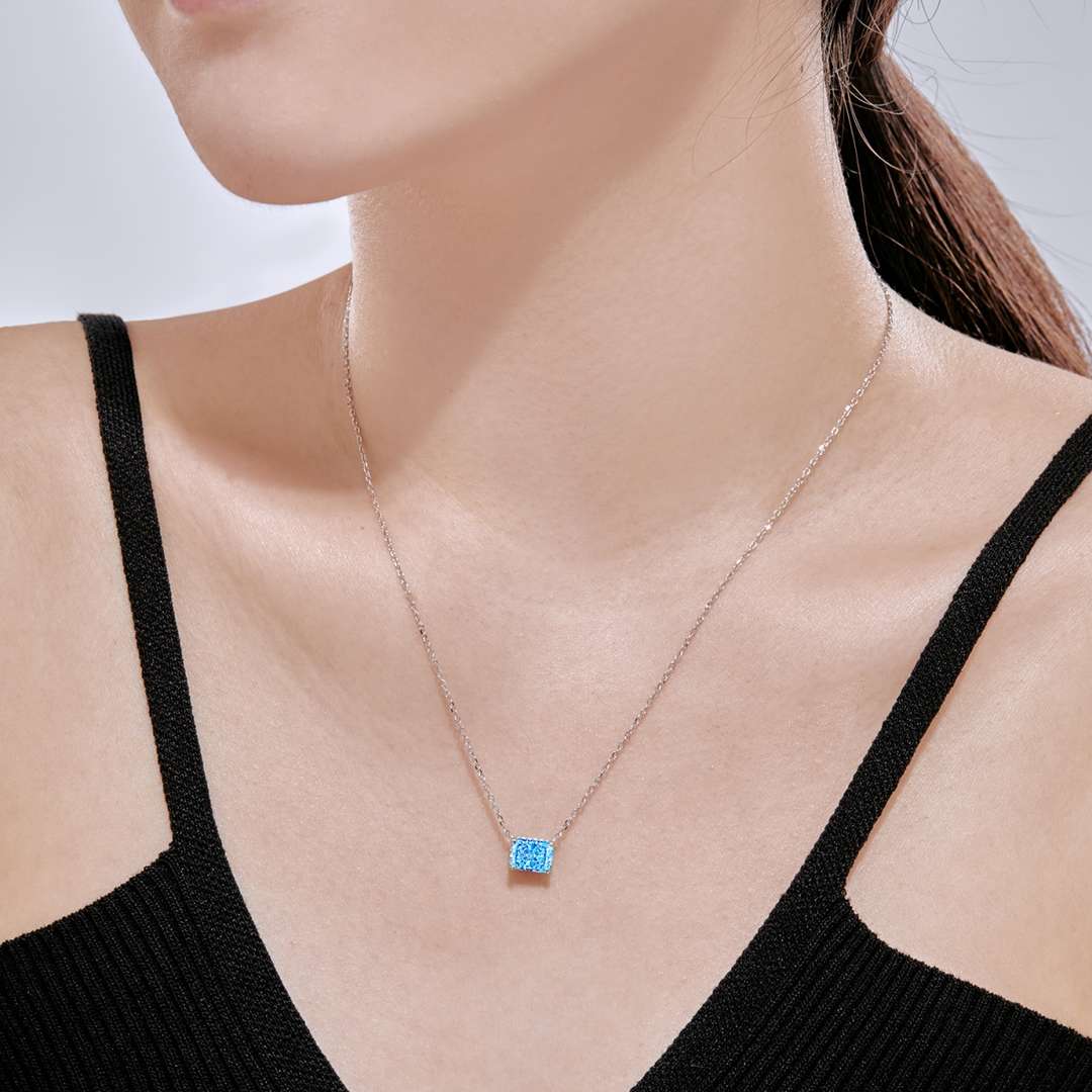 ˇStella JewelryˇLuxurious Square Shape Colorful Necalack
