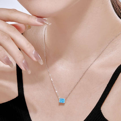 ˇStella JewelryˇLuxurious Square Shape Colorful Necalack