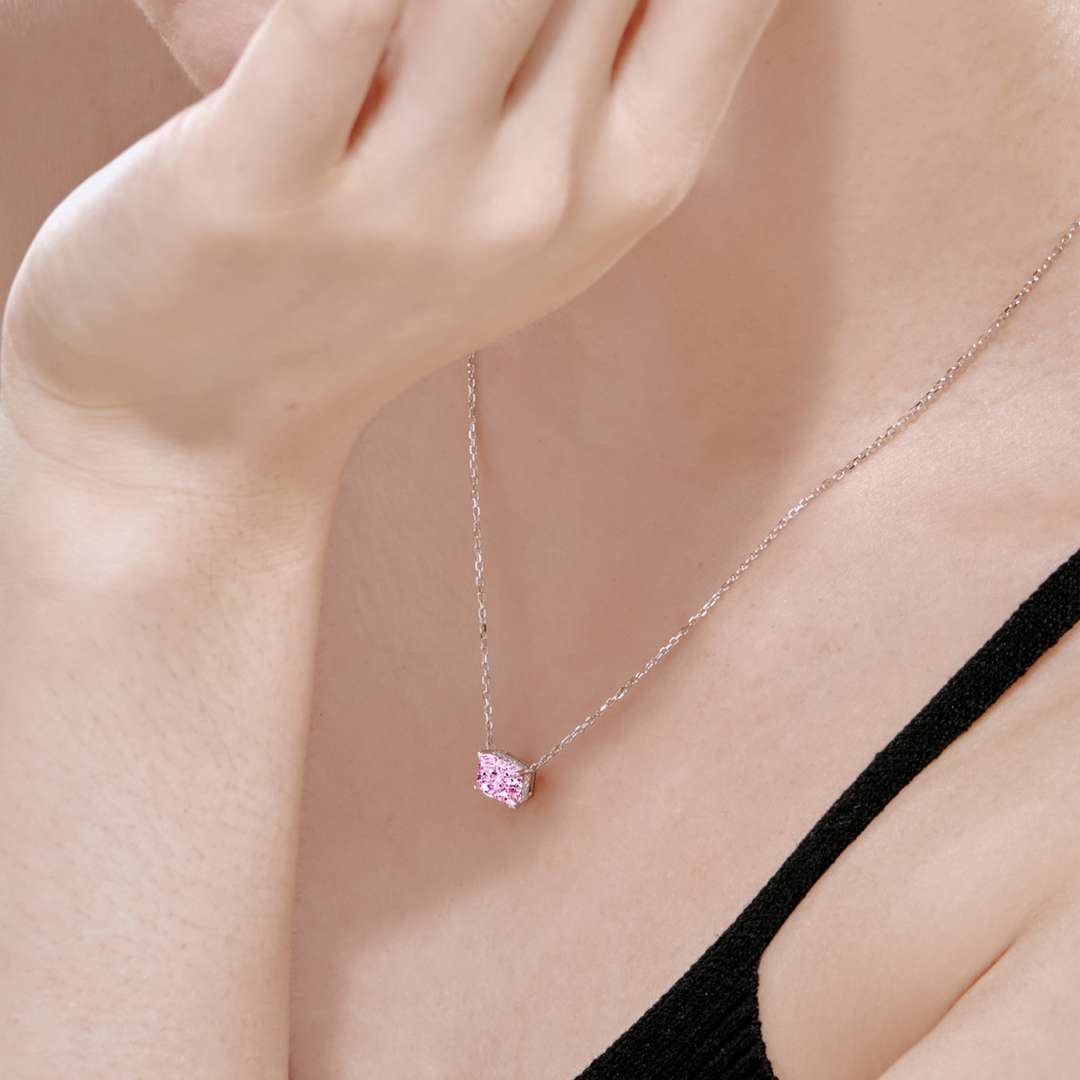 ˇStella JewelryˇLuxurious Square Shape Colorful Necalack