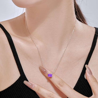 ˇStella JewelryˇLuxurious Square Shape Colorful Necalack