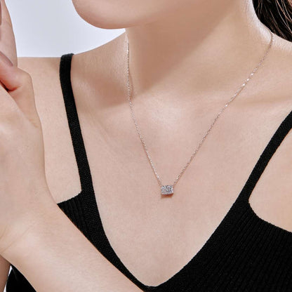ˇStella JewelryˇLuxurious Square Shape Colorful Necalack