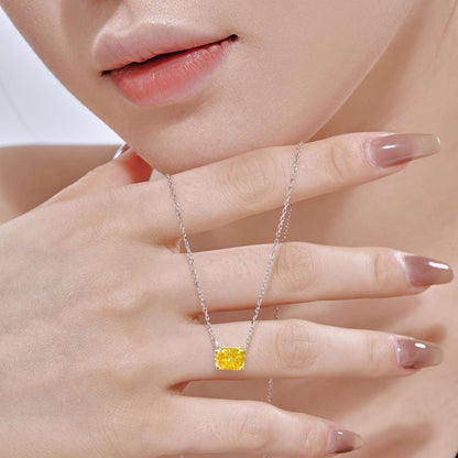 ˇStella JewelryˇLuxurious Square Shape Colorful Necalack