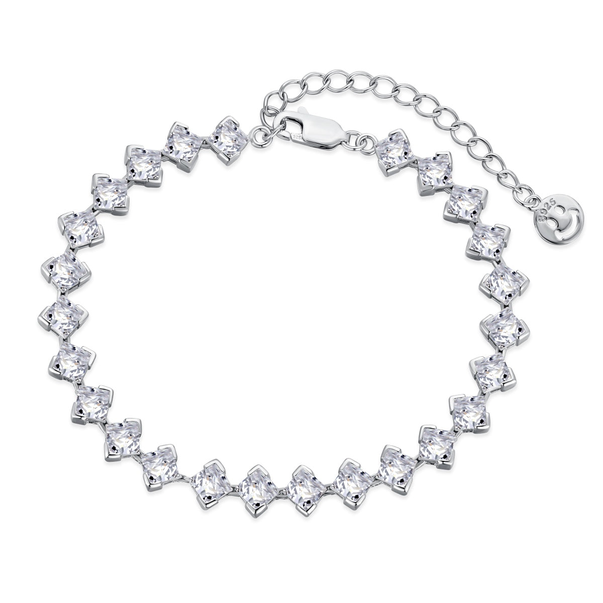 ˇStella JewelryˇOrnate Princess Cut Daily Bracelet