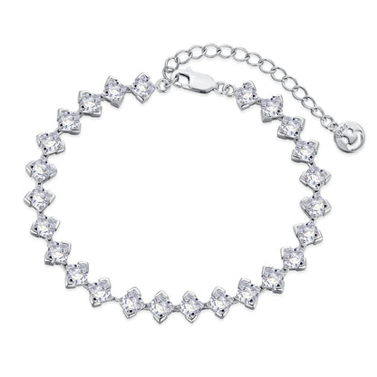 ˇStella JewelryˇOrnate Princess Cut Daily Bracelet