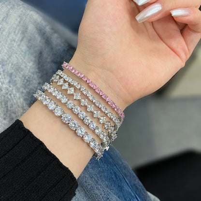 ˇStella JewelryˇOrnate Princess Cut Daily Bracelet