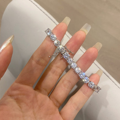 ˇStella JewelryˇOrnate Sparkling Round Cut Wedding Bracelet