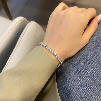 ˇStella JewelryˇOrnate Sparkling Round Cut Wedding Bracelet