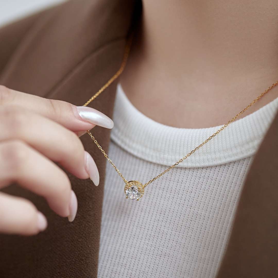ˇStella JewelryˇLuxurious Round Cut Necklace