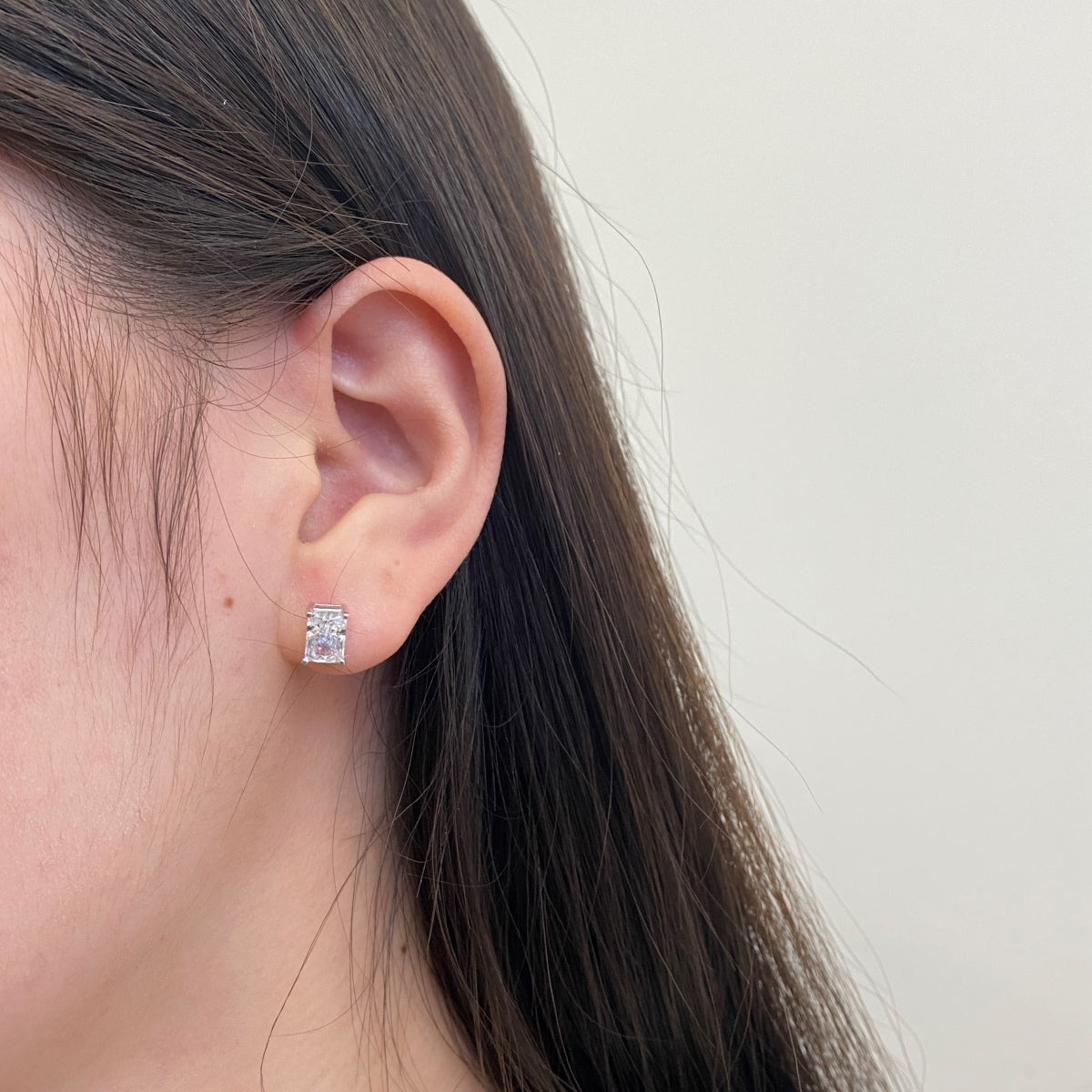 ˇStella JewelryˇRadiant Luxurious Princess Cut Daily Earrings