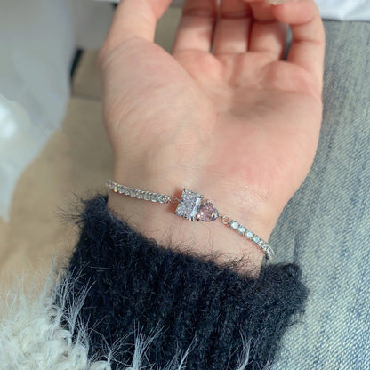 ˇStella JewelryˇDazzling Unique Multi Shape Lover Bracelet
