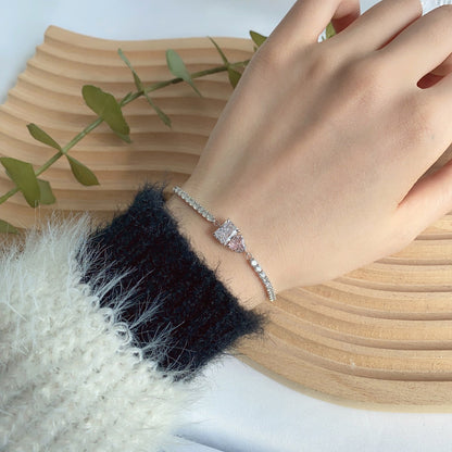 ˇStella JewelryˇDazzling Unique Multi Shape Lover Bracelet