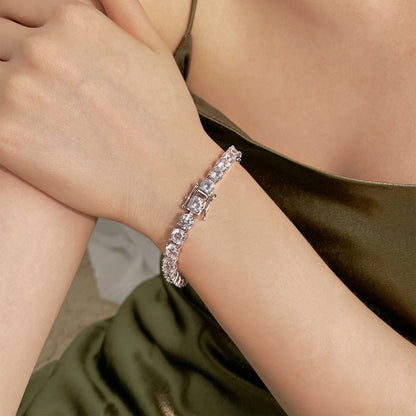 ˇStella JewelryˇDazzling Round Cut Wedding Bracelet
