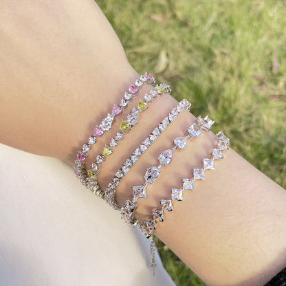 ˇStella JewelryˇOrnate Princess Cut Daily Bracelet