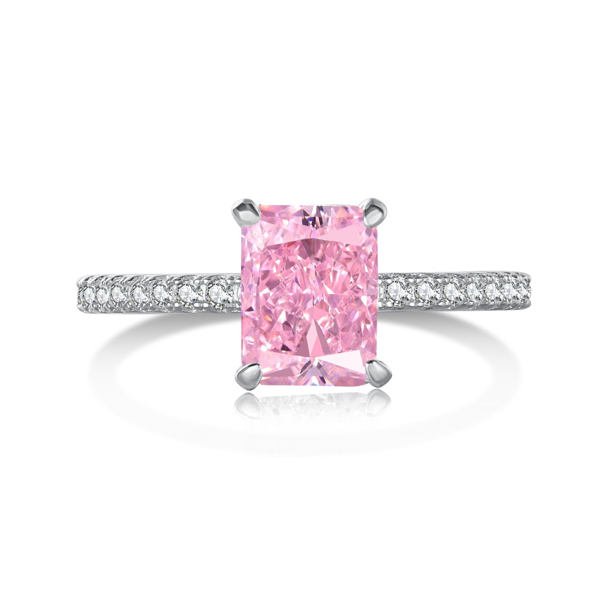 ˇStella JewelryˇDazzling Sparkling Radiant Cut Party Ring