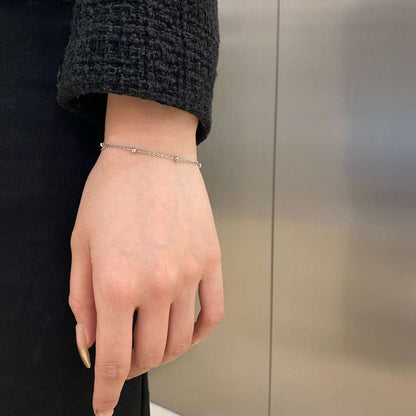 ˇStella JewelryˇDelicate Bead Double Layer Bracelet
