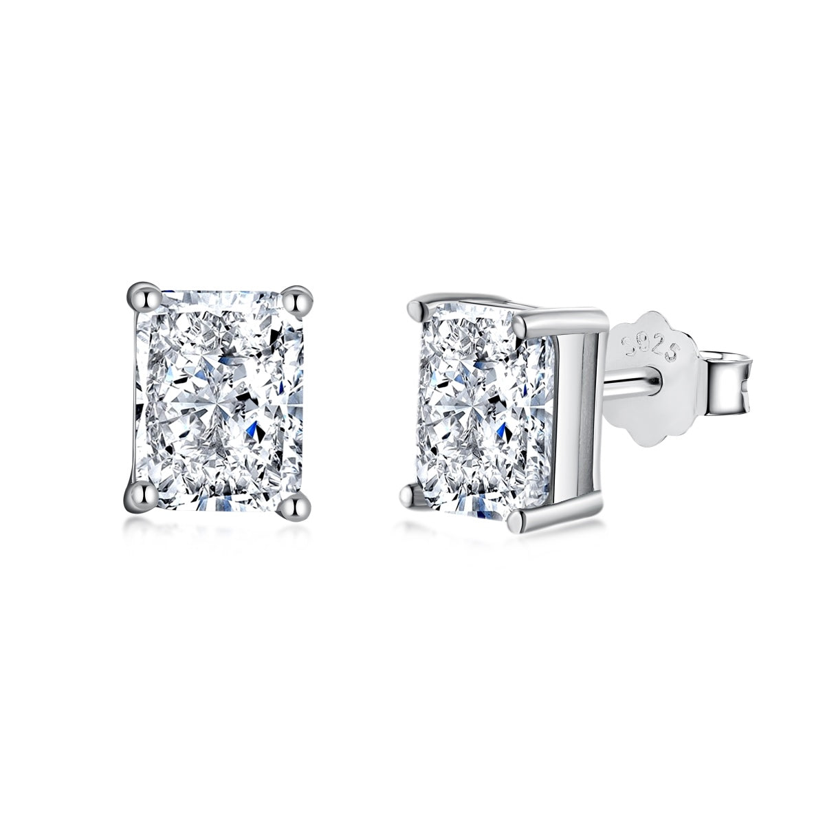 ˇStella JewelryˇRadiant Luxurious Princess Cut Daily Earrings