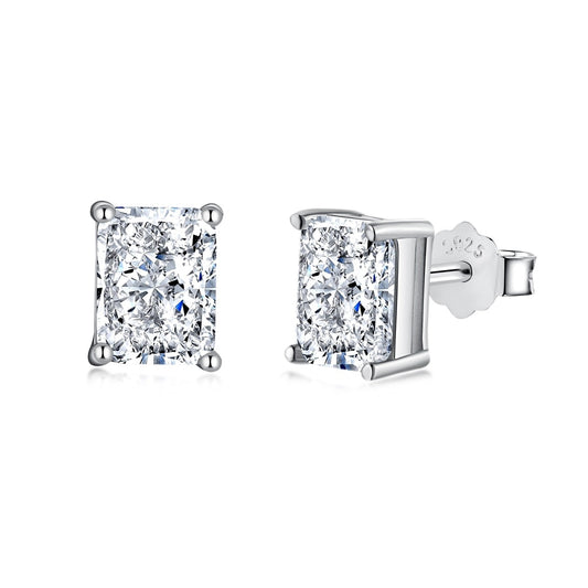 ˇStella JewelryˇRadiant Luxurious Princess Cut Daily Earrings