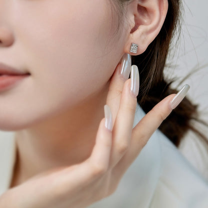 ˇStella JewelryˇRadiant Luxurious Princess Cut Daily Earrings
