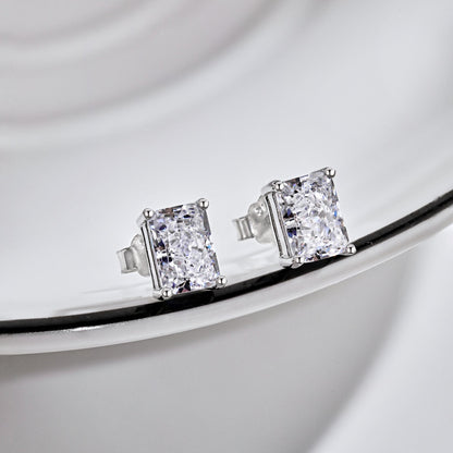 ˇStella JewelryˇRadiant Luxurious Princess Cut Daily Earrings