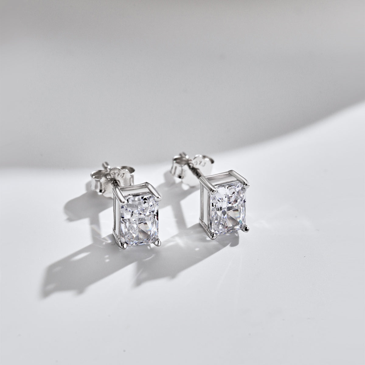 ˇStella JewelryˇRadiant Luxurious Princess Cut Daily Earrings