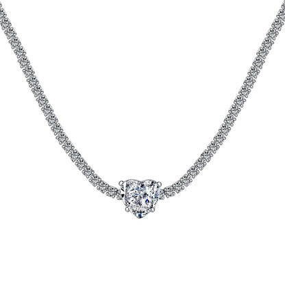 ˇStella JewelryˇSparkling Tennis Heart Cut Necklace
