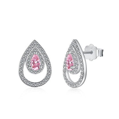 ˇStella JewelryˇSparkling Delicate Water Drop Shape Daily Earrings