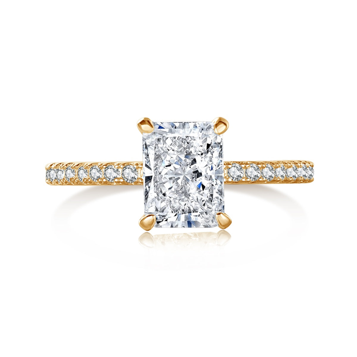 ˇStella JewelryˇDazzling Sparkling Radiant Cut Party Ring