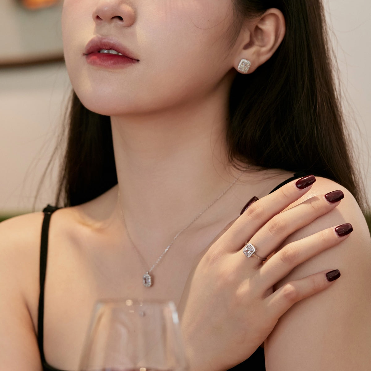 ˇStella JewelryˇLuxurious Dainty Emerald Cut Daily Earrings
