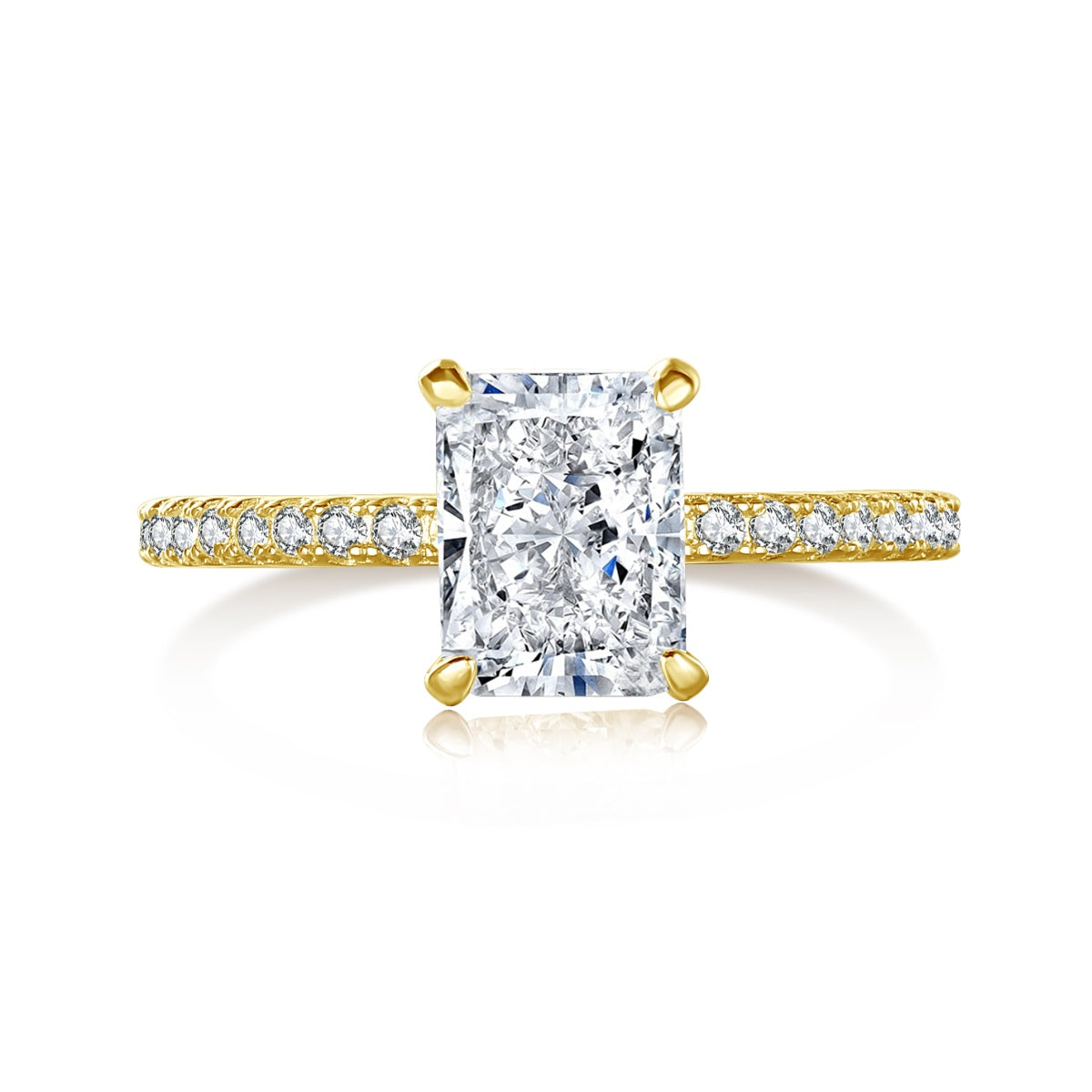 ˇStella JewelryˇDazzling Sparkling Radiant Cut Party Ring