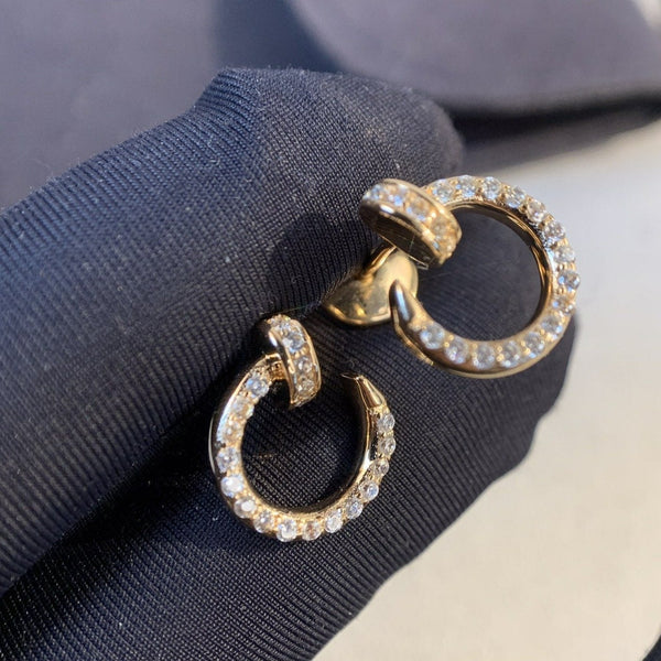 ˇStella JewelryˇJUSTE OHRRINGE GOLD DIAMANTEN 