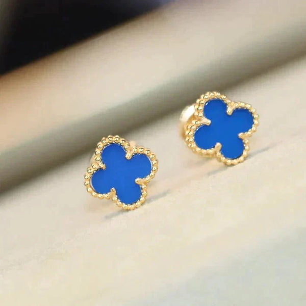 ステラジュエリー クローバー ミニ 9.5mm ターコイズ イヤリング
