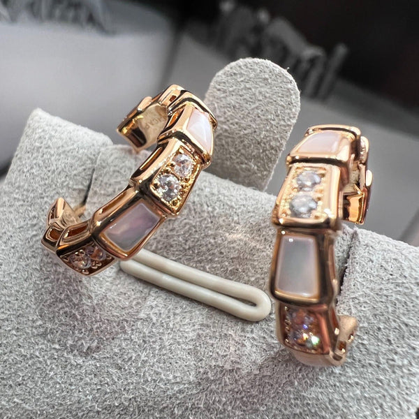 ˇStella JewelryˇSERPENTI MOP ROSA GOLD OHRRINGE