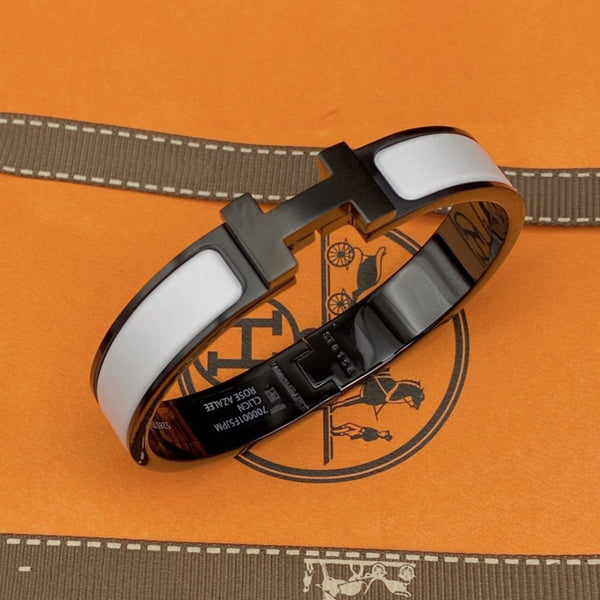 ˇStella JewelryˇH BRACELET 12MM BLACK WHITE CERAMIC