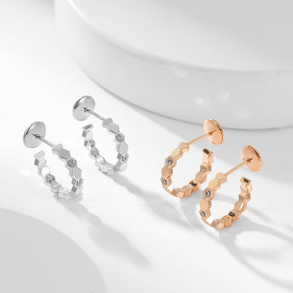 ˇStella JewelryˇBEE LOVE DIAMANT-CREOLEN