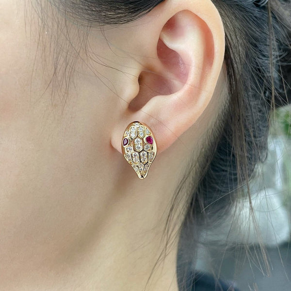 ˇStella JewelryˇSERPENT DIAMOND OHRSTECKER