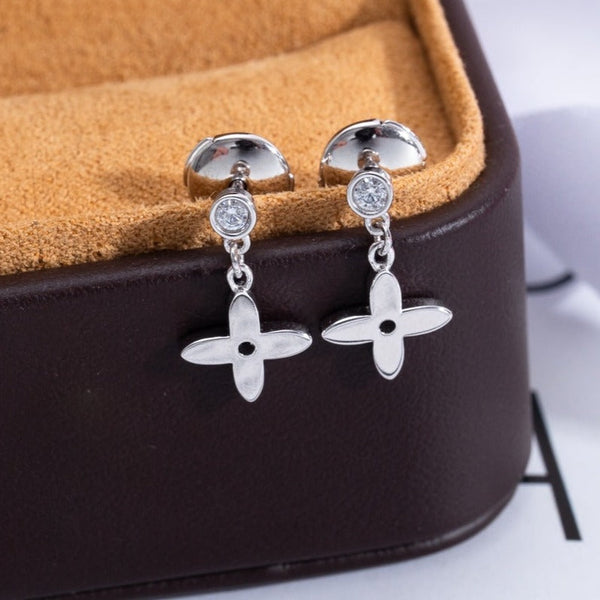 ˇStella JewelryˇVIDYLLE SILBERNE MINI-OHRRINGE MIT DIAMANTEN