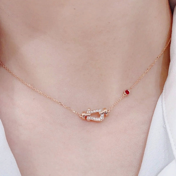 ˇStella JewelryˇFORCE 10 DIAMOND PINK GOLD NECKLACE