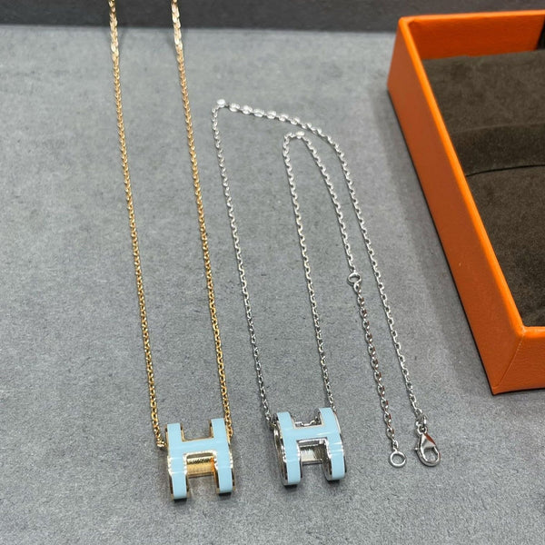 ˇStella JewelryˇPOP H HIMMELBLAU HALSKETTE