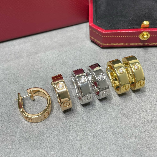 ˇStella JewelryˇLOVE 5,5MM 1 DIAMANT OHRRINGE