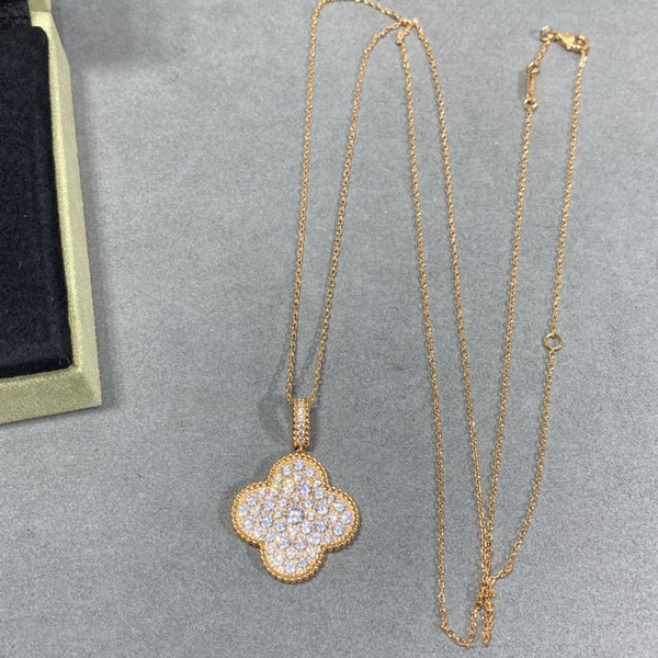 ˇStella JewelryˇCLOVER 25MM GROSSER ANHÄNGER MIT DIAMANTEN