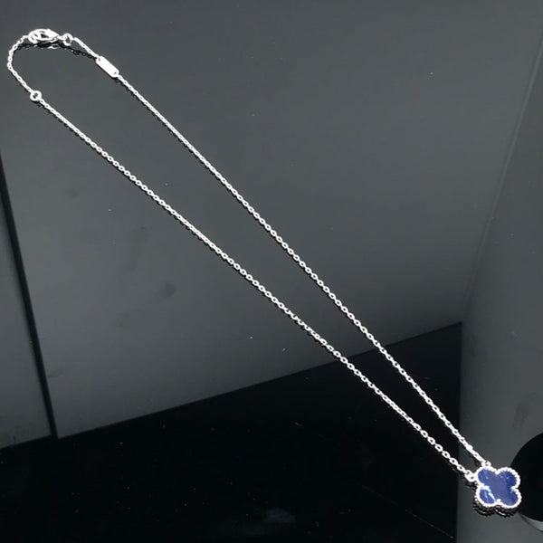 ˇStella JewelryˇCLOVER PIETERSITE SILBER LANGE HALSKETTE