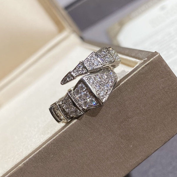 ˇStella JewelryˇSERPENTI GROSSER RING SILBER MIT DIAMANTEN
