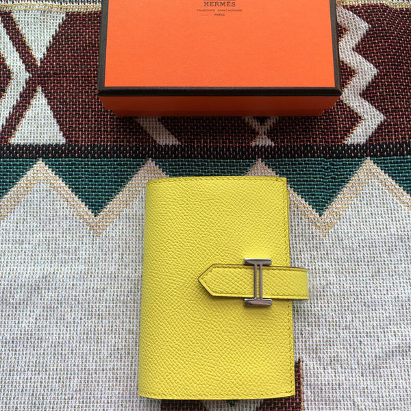 BEARN COMPACT WALLET 12 AUS SONNENSCHEINGELBEM EPSOM-LEDER