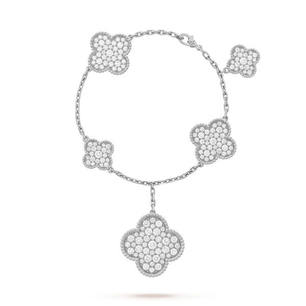 ˇStella JewelryˇCLOVER 6 MOTIFS DIAMOND BRACELET