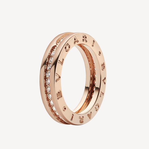ˇStella JewelryˇZERO 1 ONE-BAND PAVED DIAMONDS ON THE SPIRAL RING