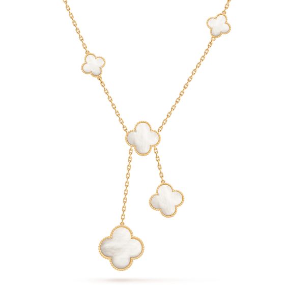 ˇStella JewelryˇCLOVER PERLMUTT HALSKETTE 6 MOTIV
