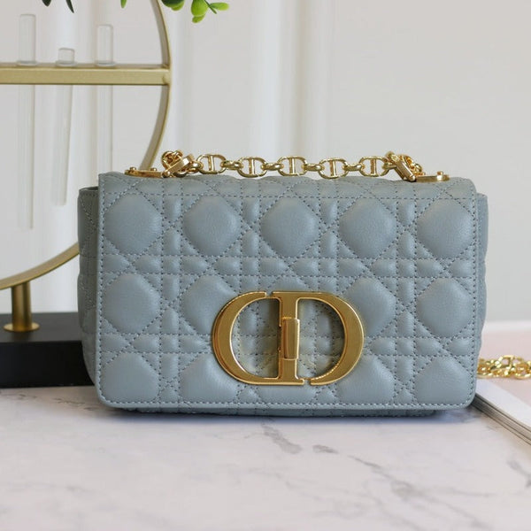 CARO MINI BAG 20 AUS HELLBLAUEM KALBSLEDER